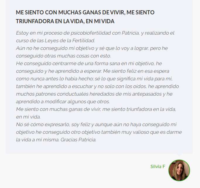 Testimonio de Silvia