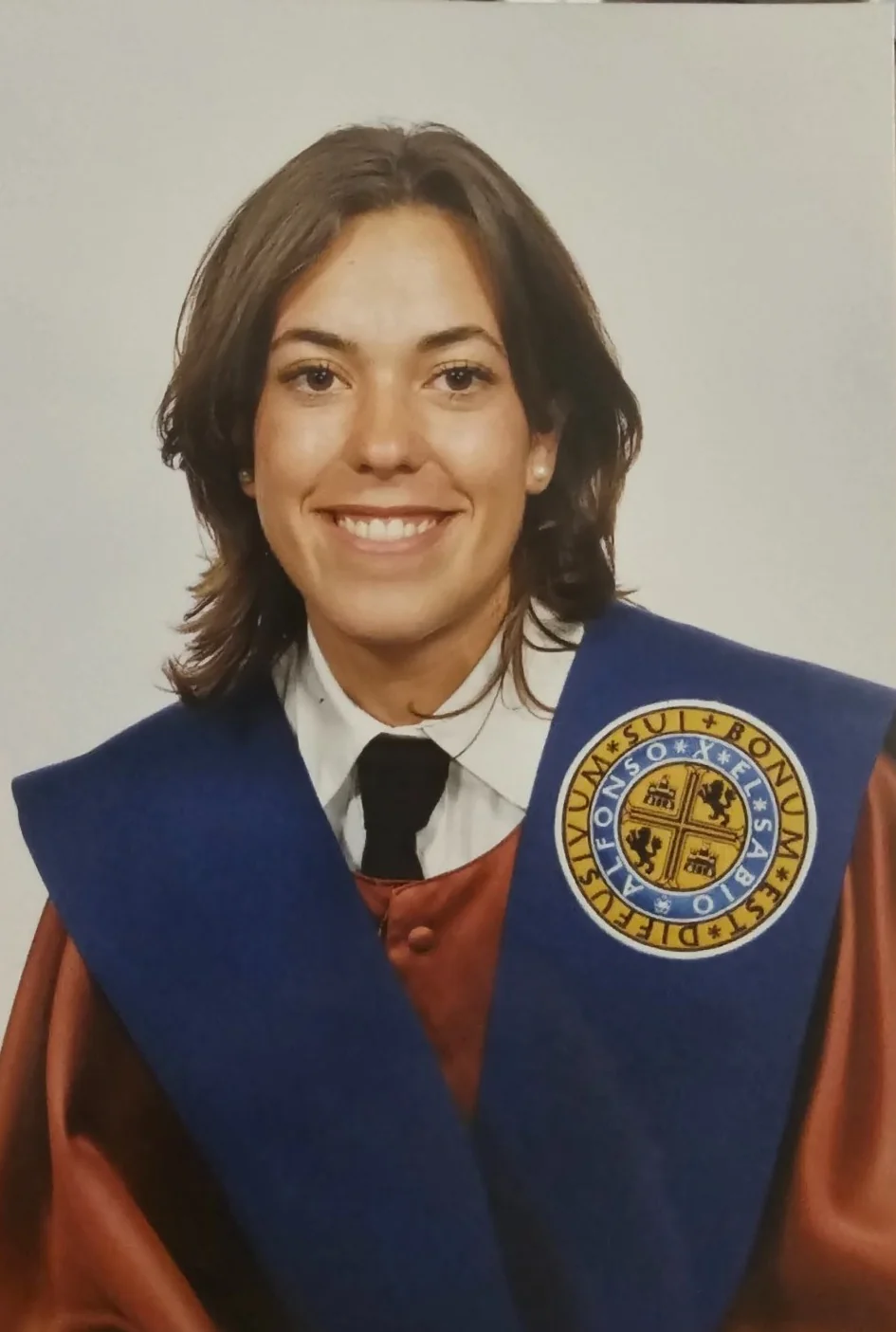 Patricia en su graduación universitaria