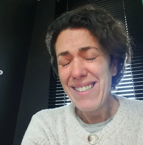 Patricia durante una etapa difícil de su proceso personal