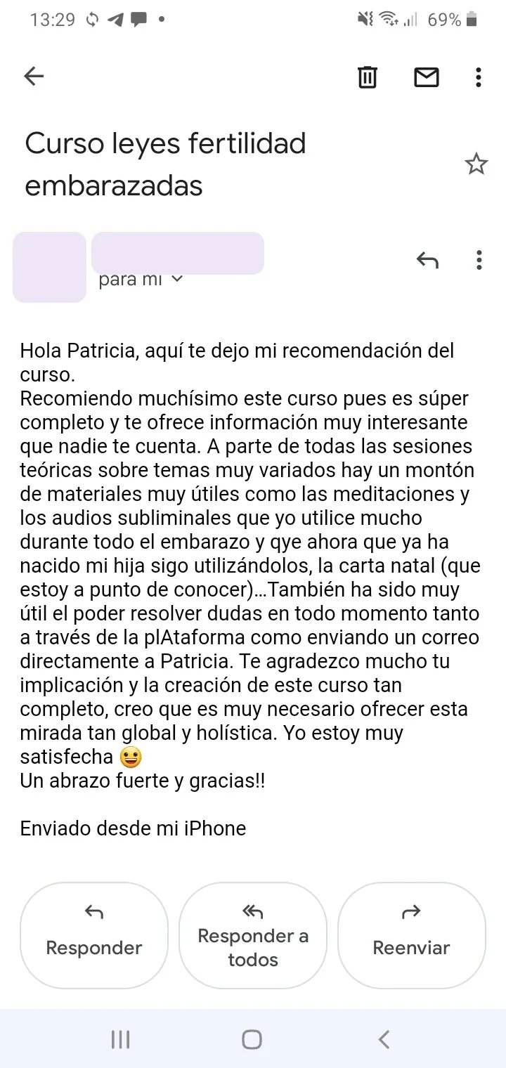 Experiencia después del nacimiento
