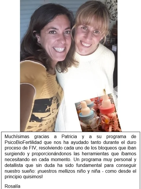 Rosalía junto a Patricia